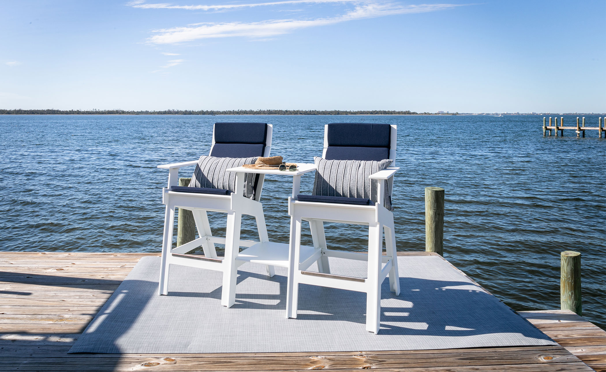Lollygagger Hi-Rise Chairs with Bridge Set