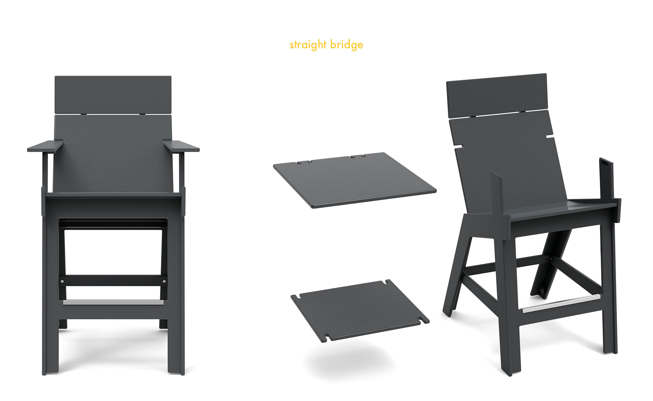 Lollygagger Hi-Rise Chairs with Bridge Set