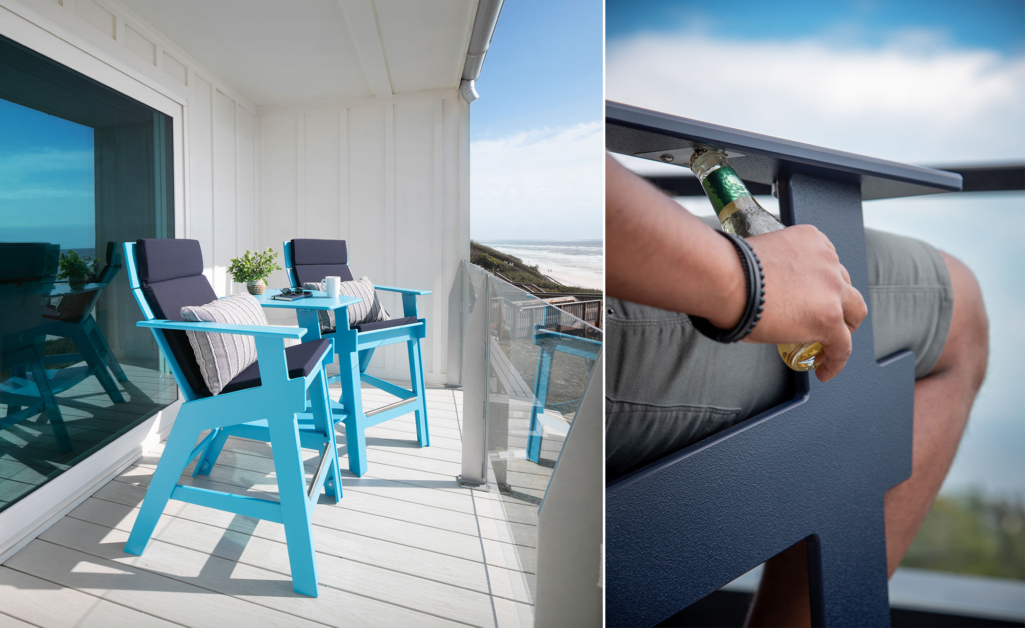 Lollygagger Hi-Rise Chairs with Bridge Set