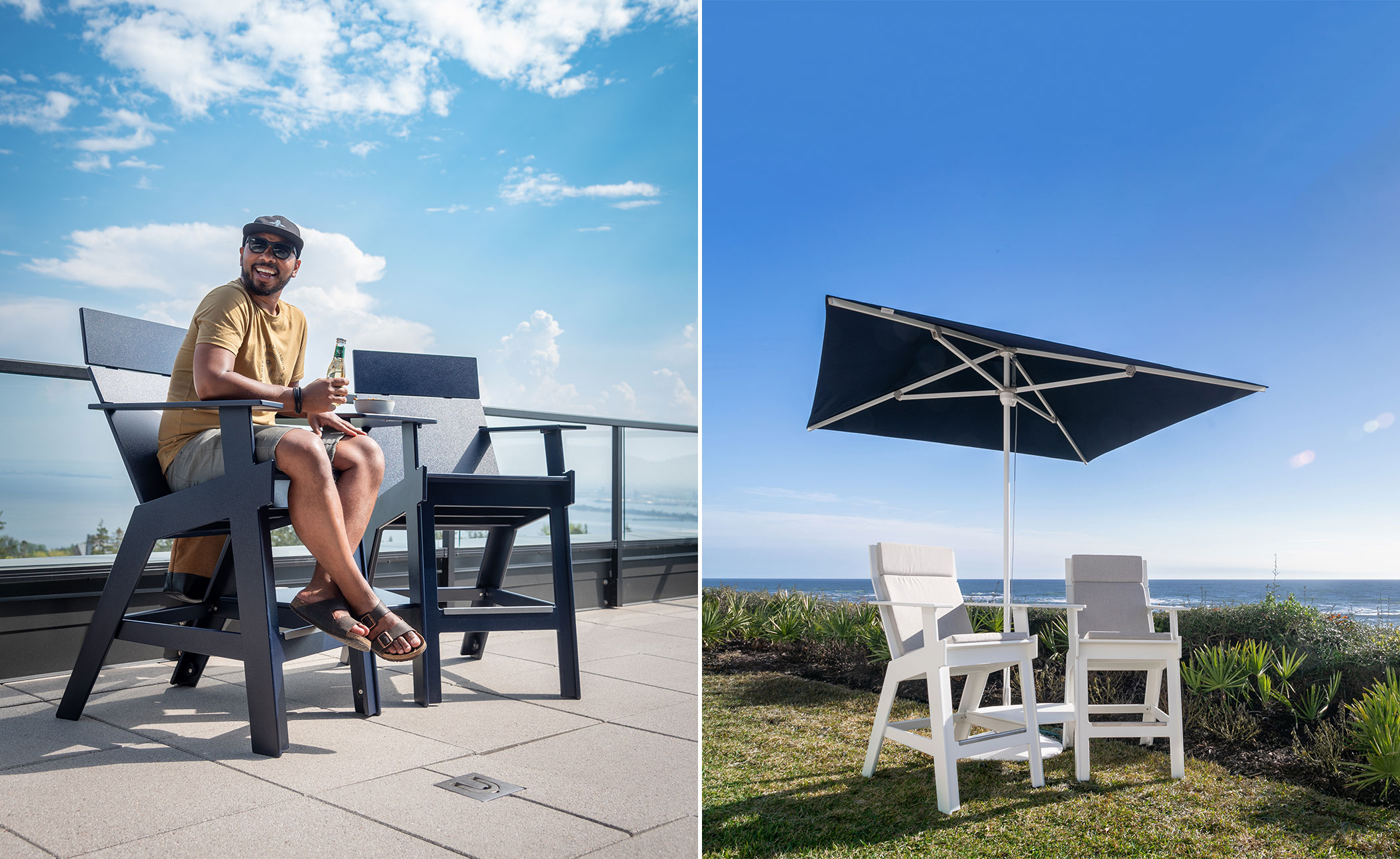 Lollygagger Hi-Rise Chairs with Bridge Set