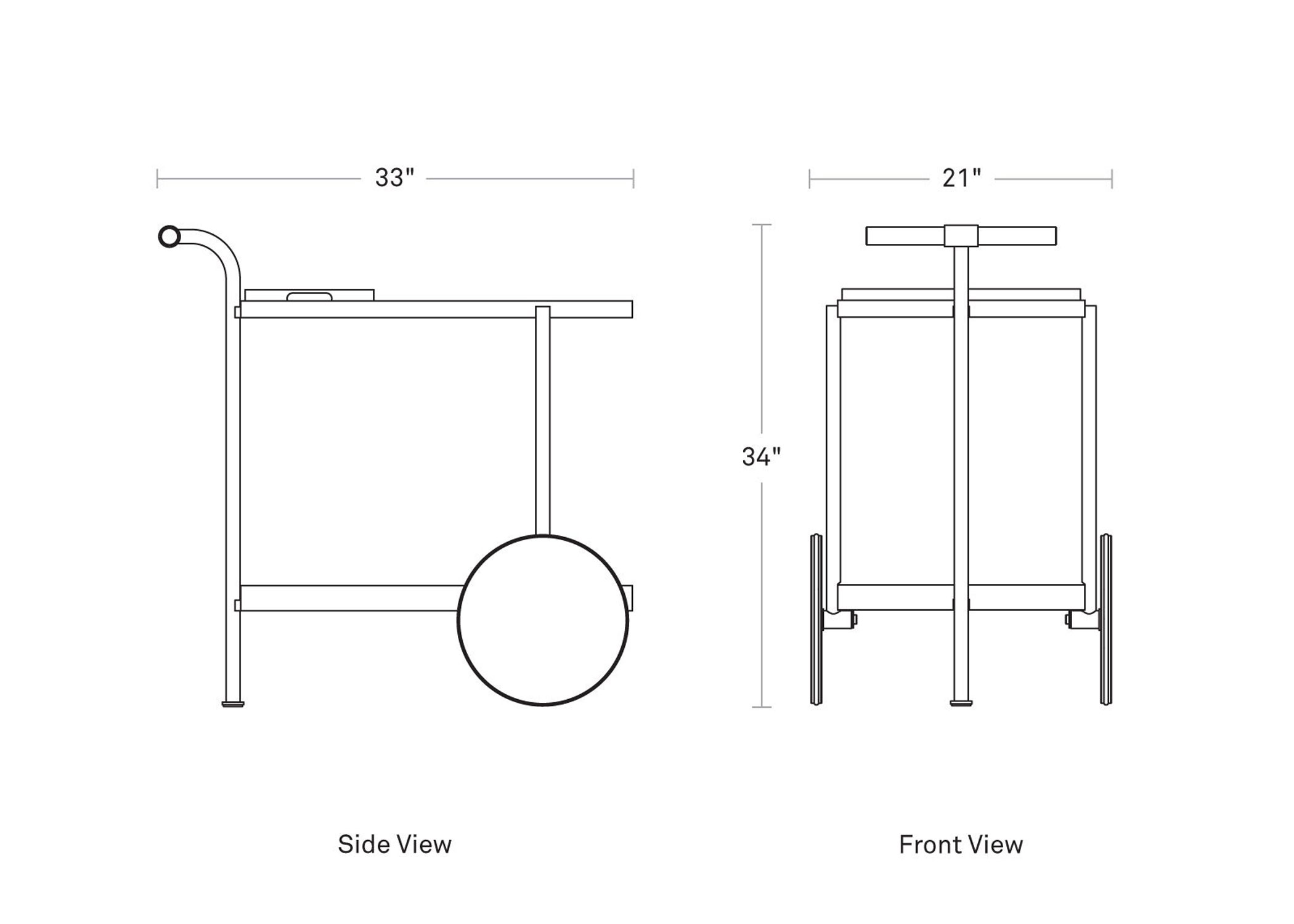 longday bar cart