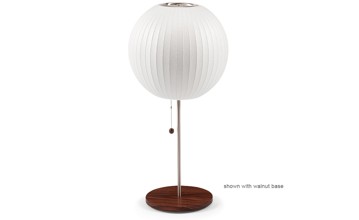 nelson lotus table lamp ball