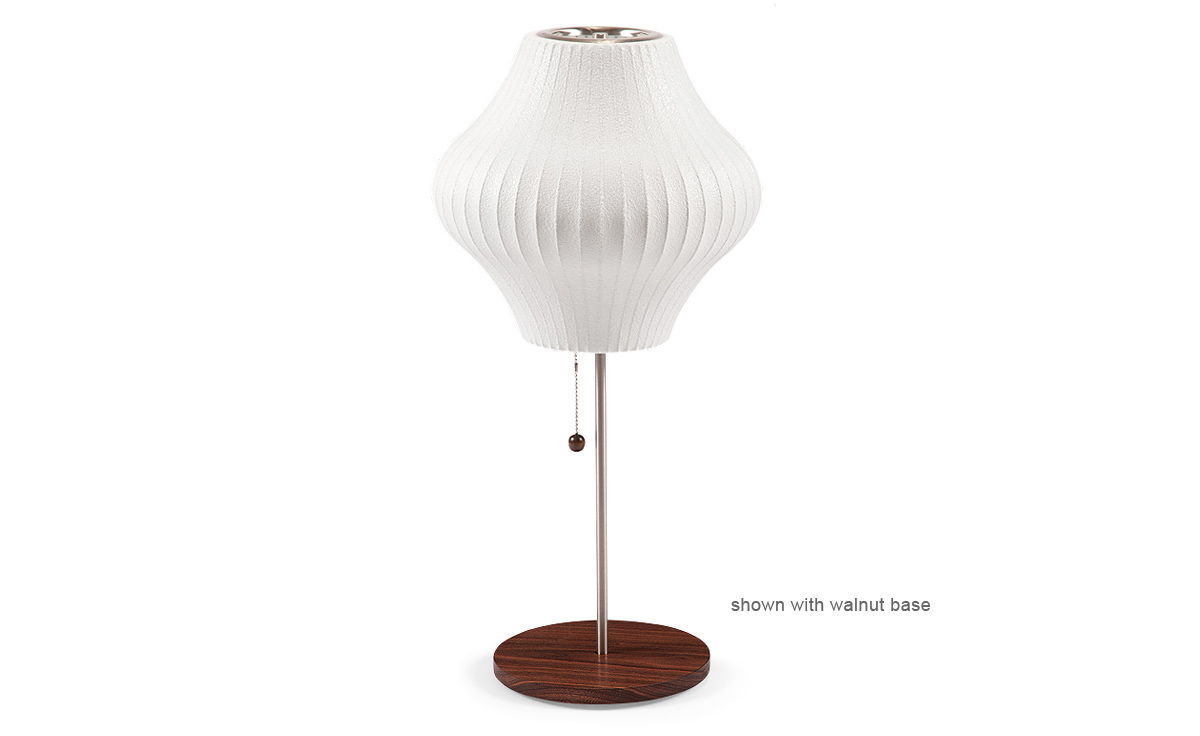 nelson lotus table lamp pear