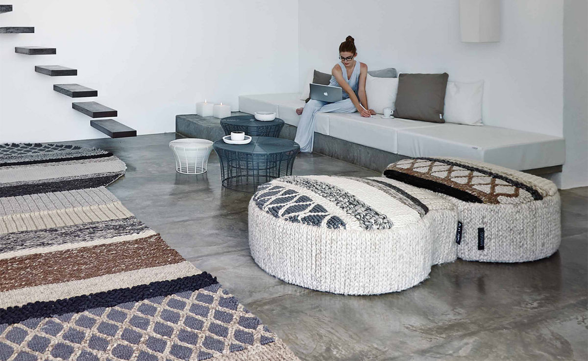 mangas original globo pouf