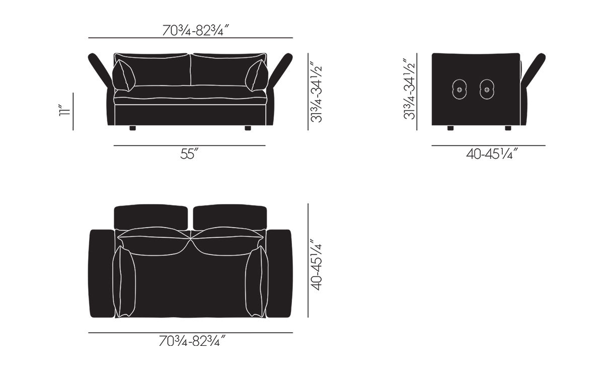 mariposa 2 seat sofa