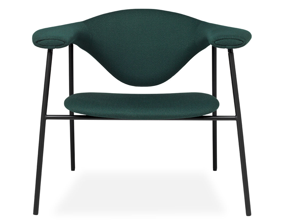 masculo lounge chair with 4 leg base
