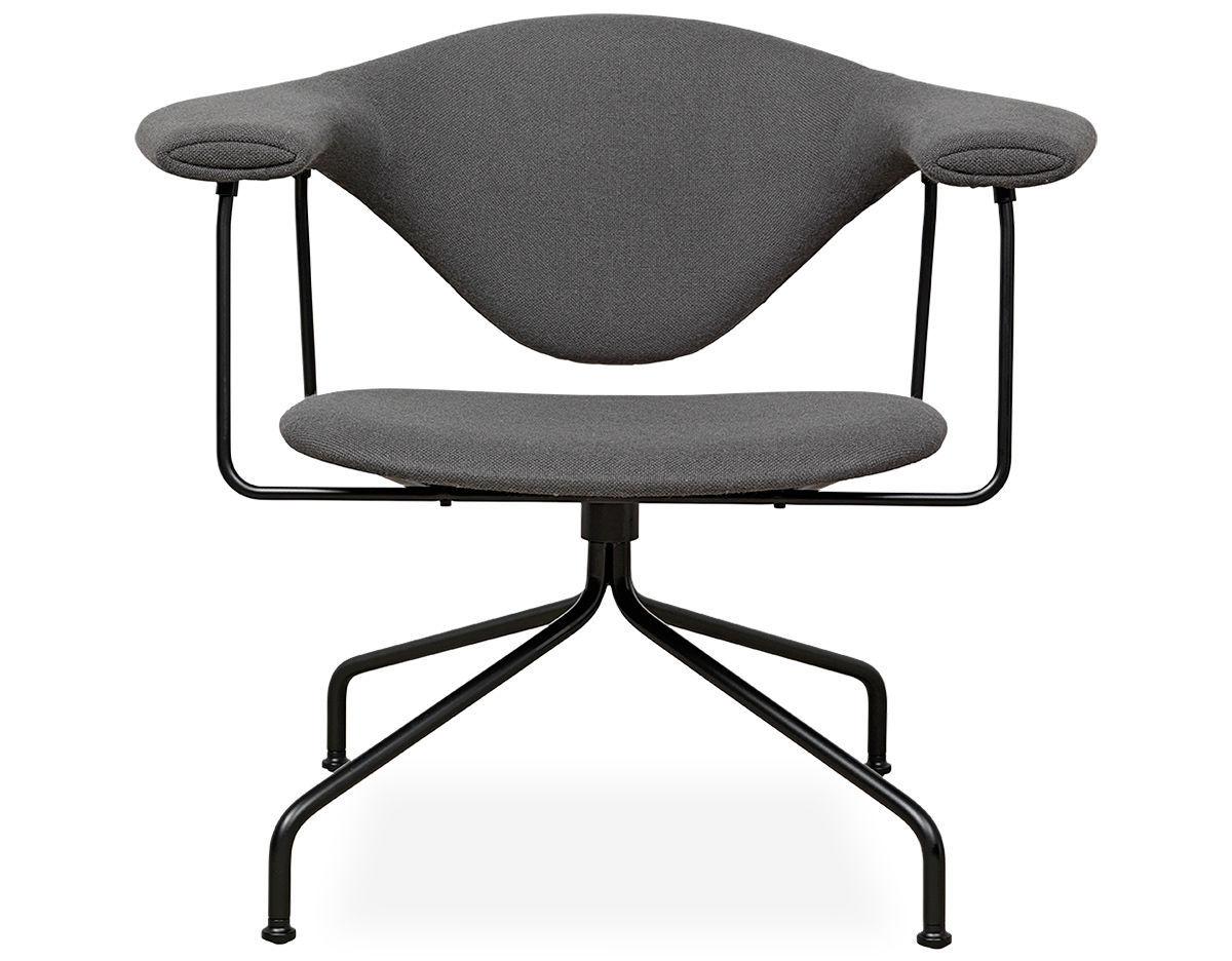 masculo swivel base lounge chair