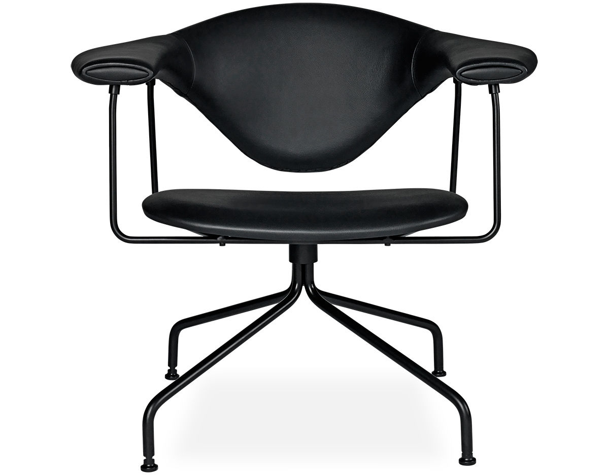masculo swivel base lounge chair