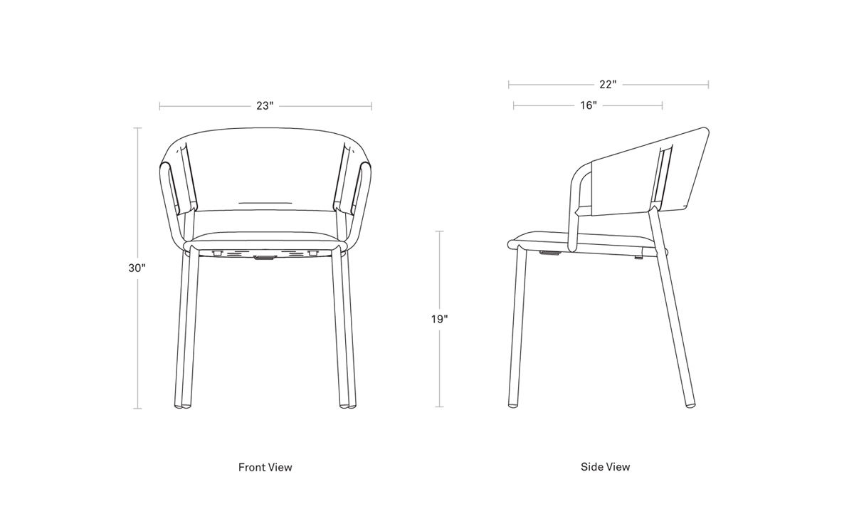 mate outdoor dining chair
