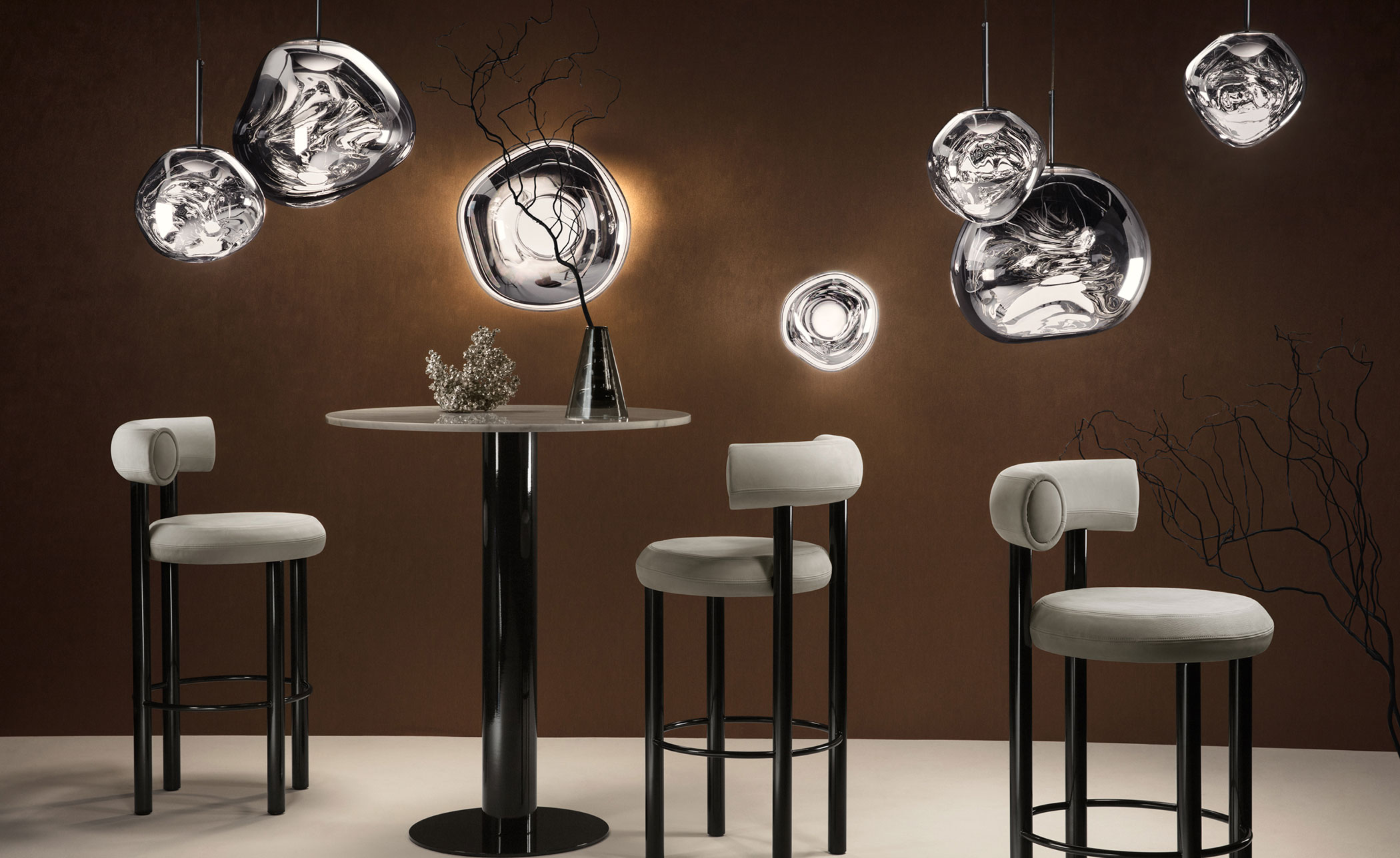 melt surface led wall light