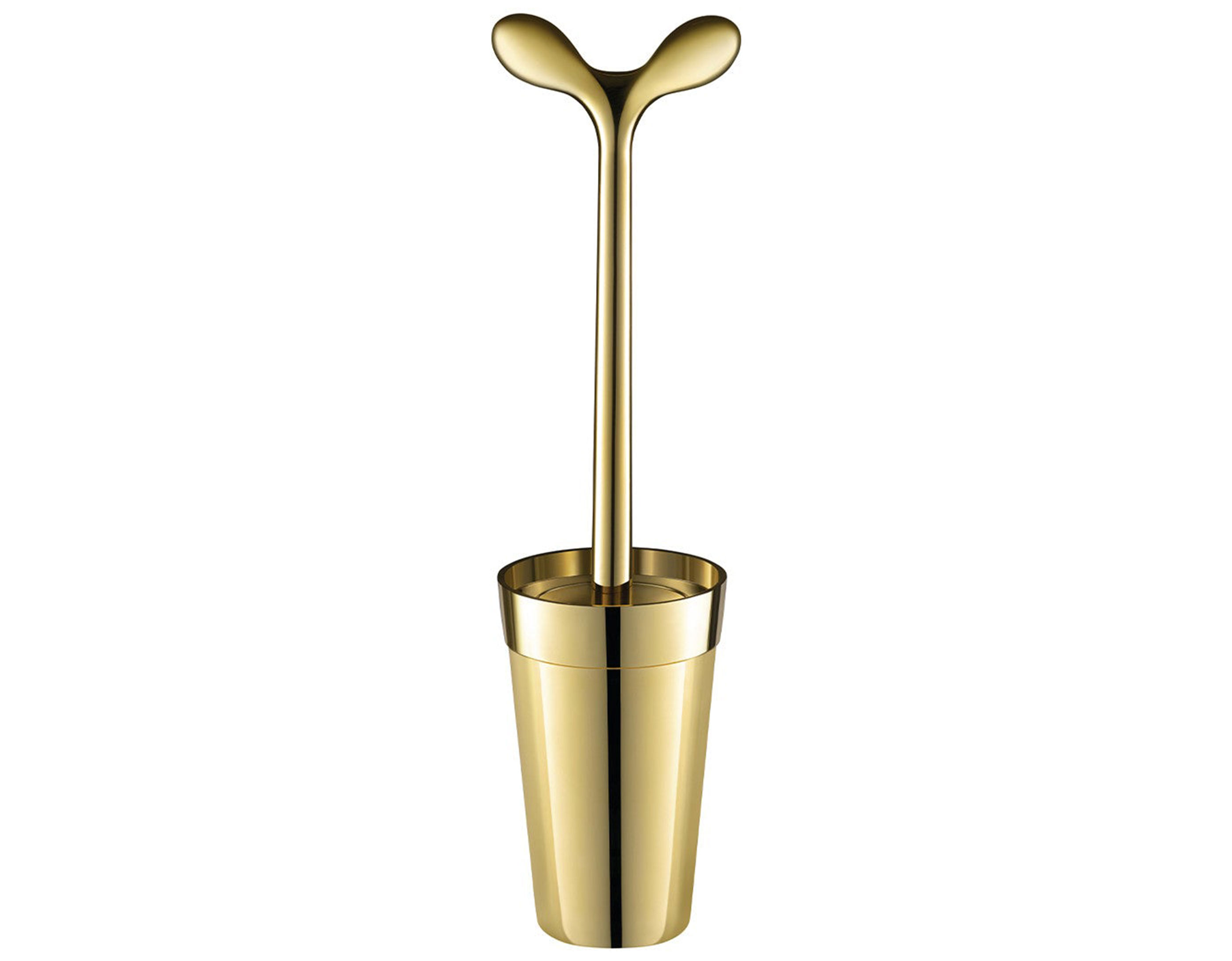 merdolino limited edition gold toilet brush