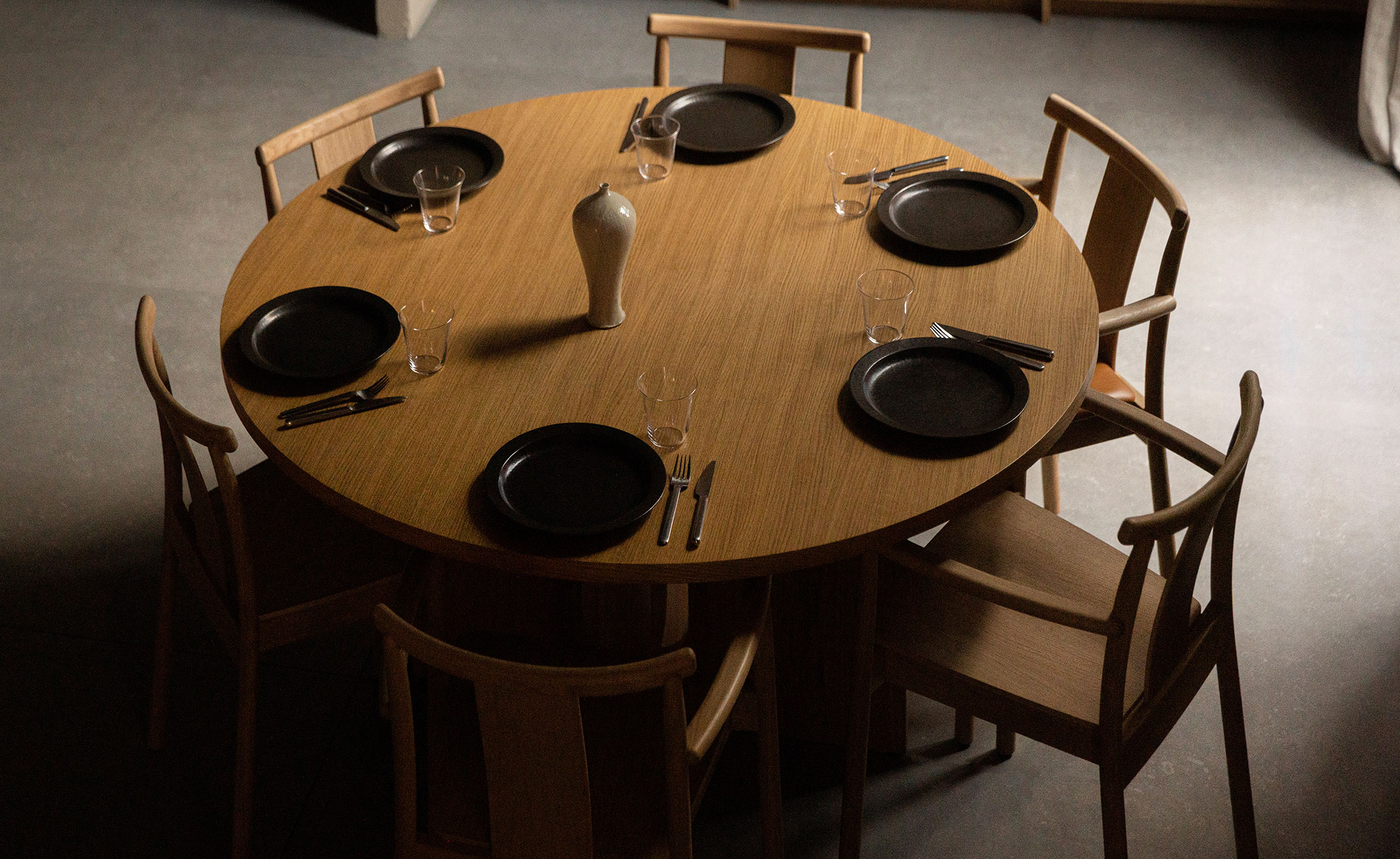 Merkur Dining Armchair with upholstered seat
