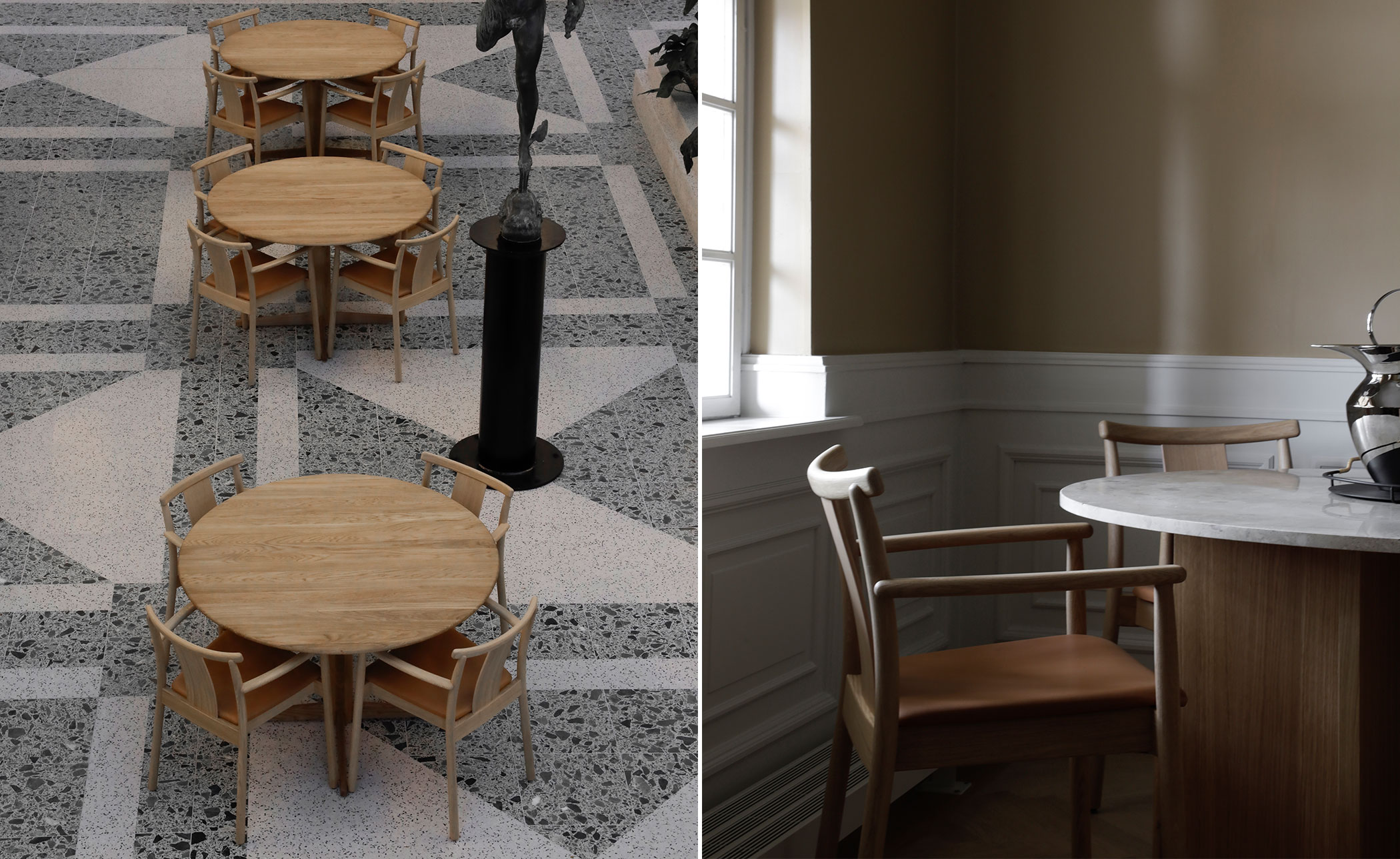 Merkur Dining Chair with upholstered seat
