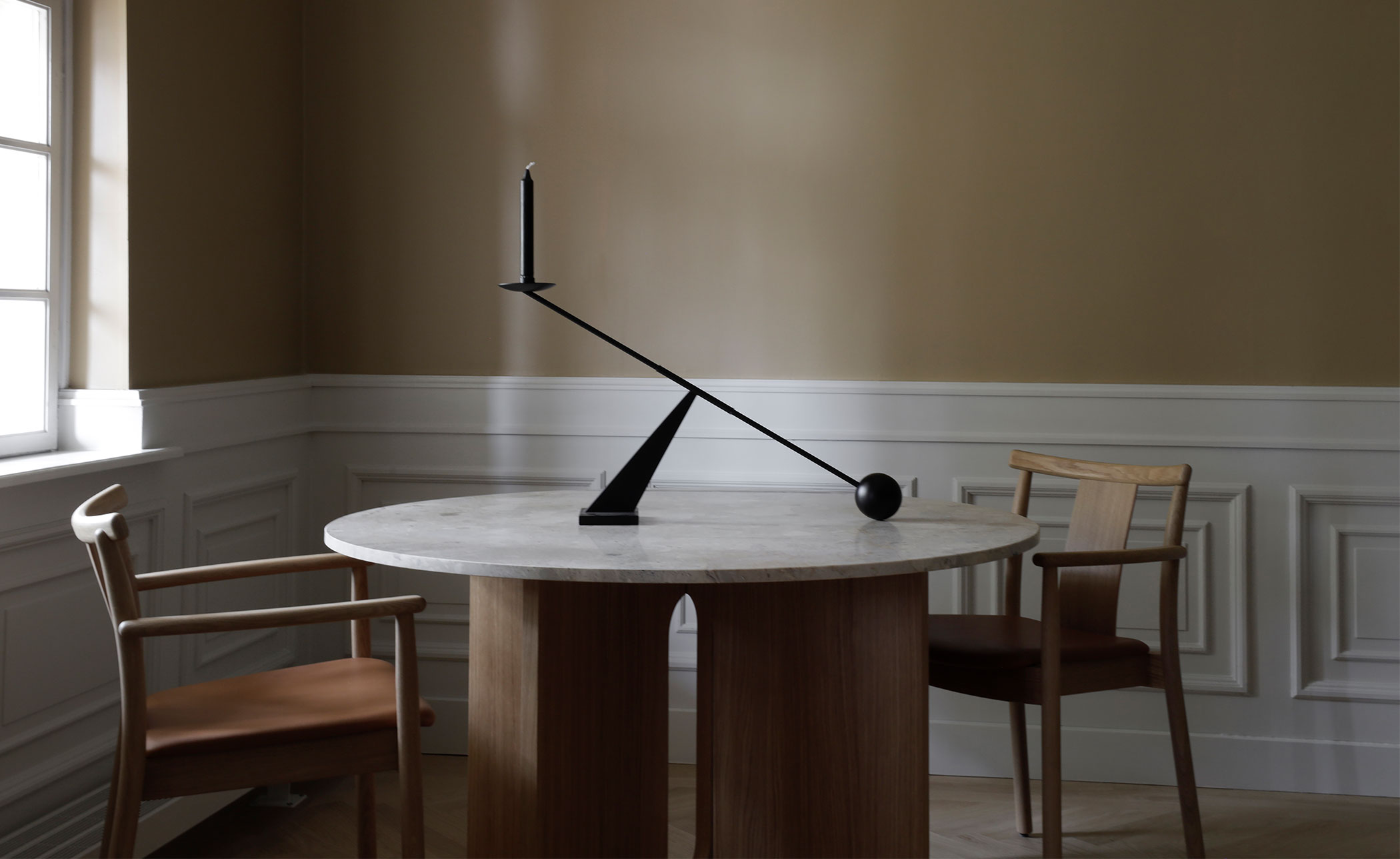 Merkur Dining Chair with upholstered seat