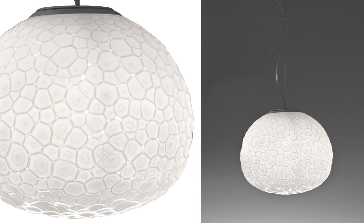 meteorite suspension lamp