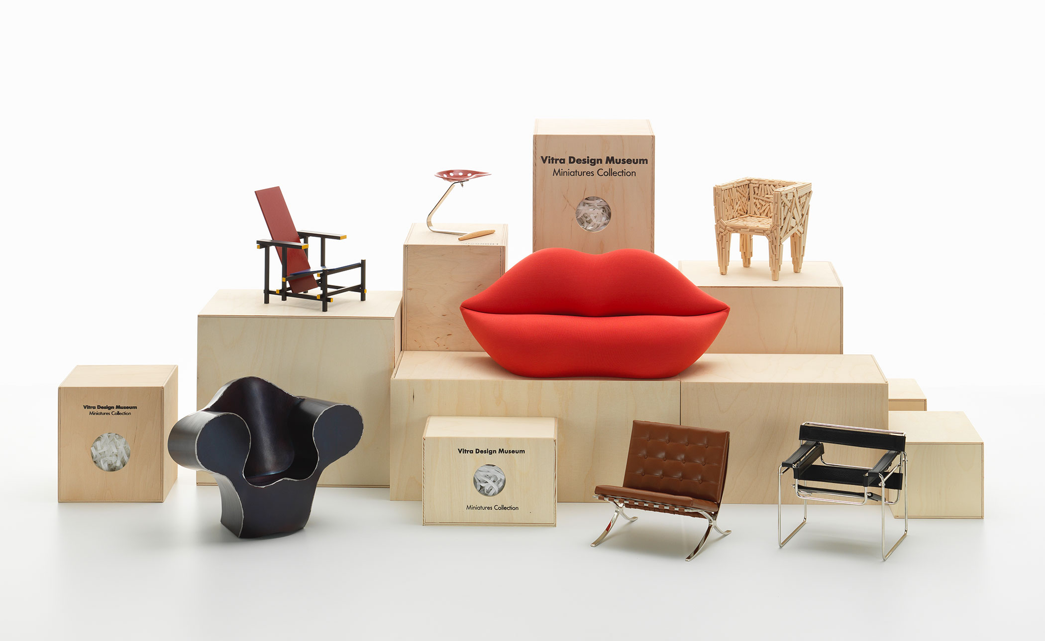 Miniature Bertoia Diamond Chair