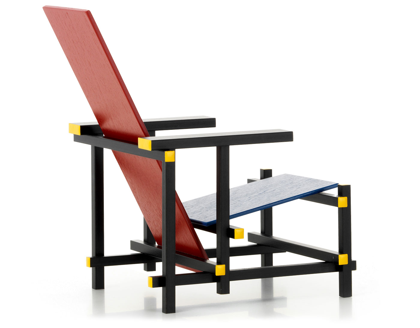Miniature Rood Blauwe Stool