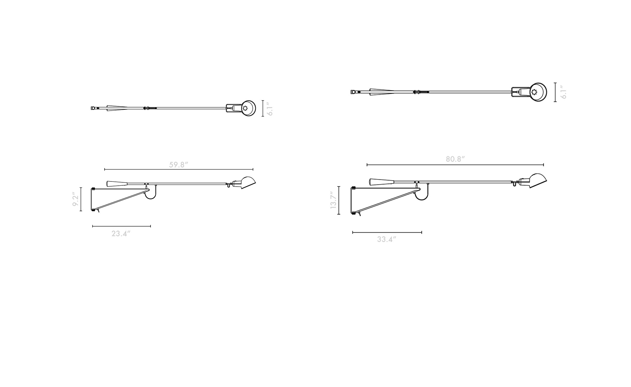 model 265 wall light