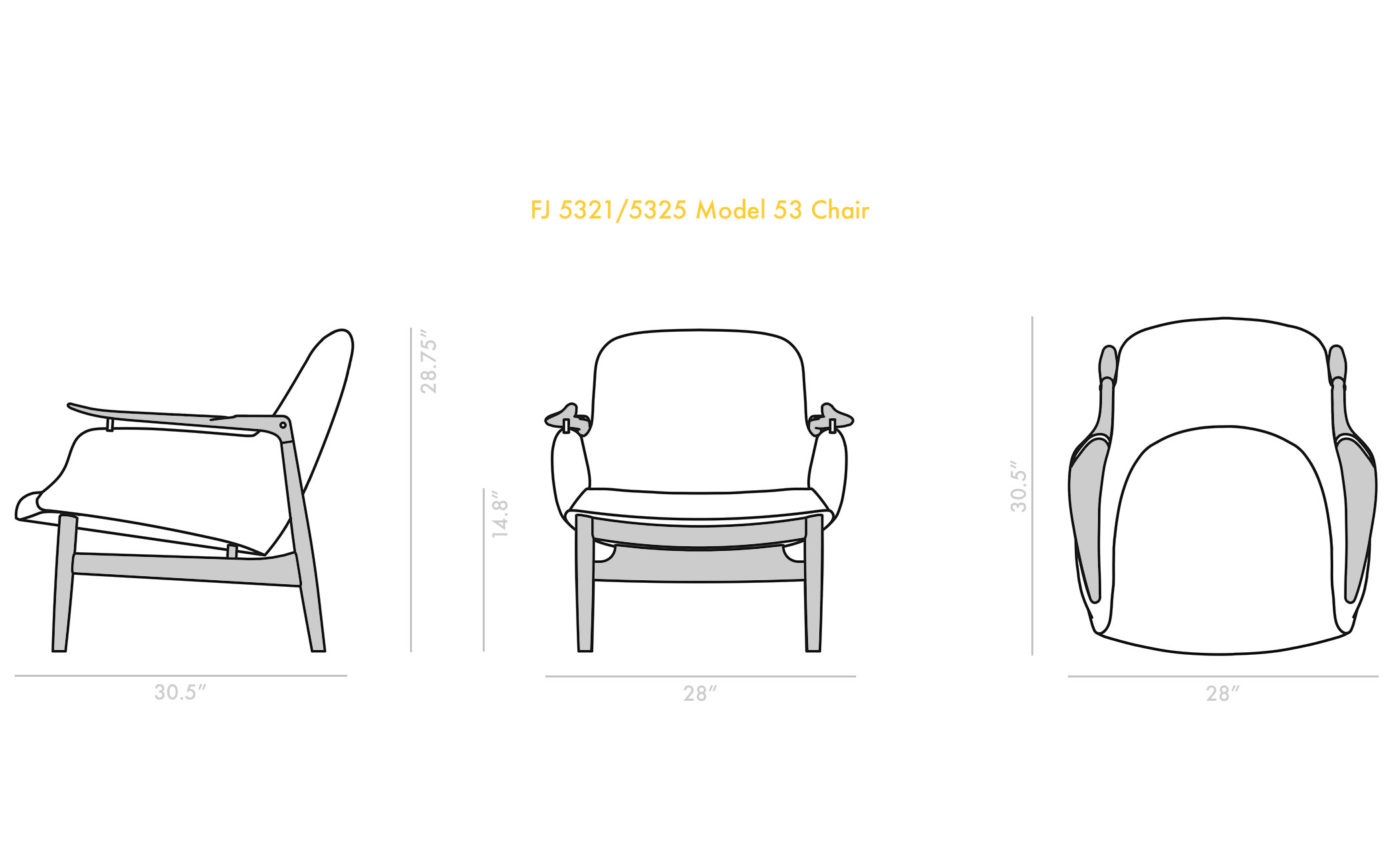 Model 53 Chair with Cushion