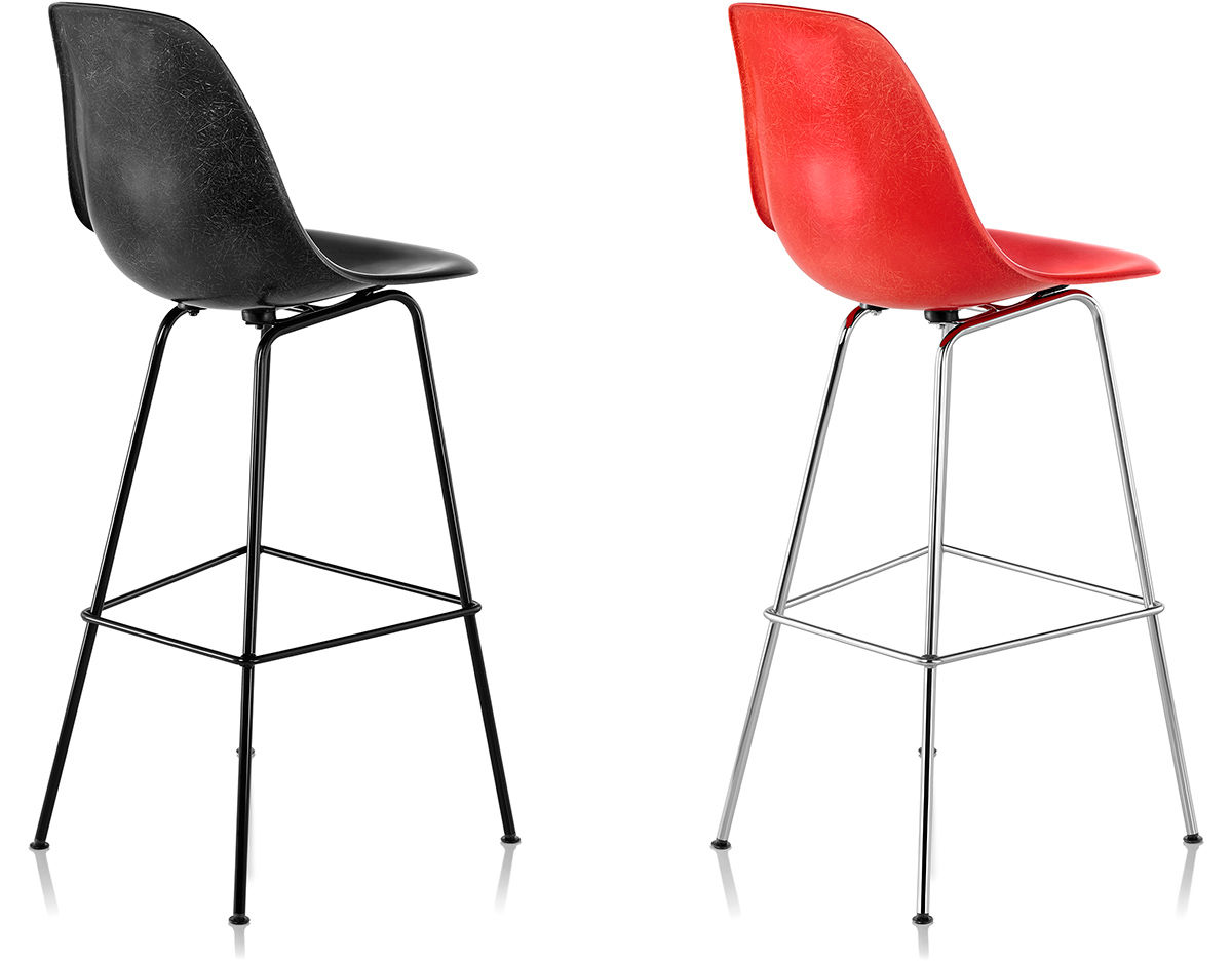 eames&reg; molded fiberglass stool