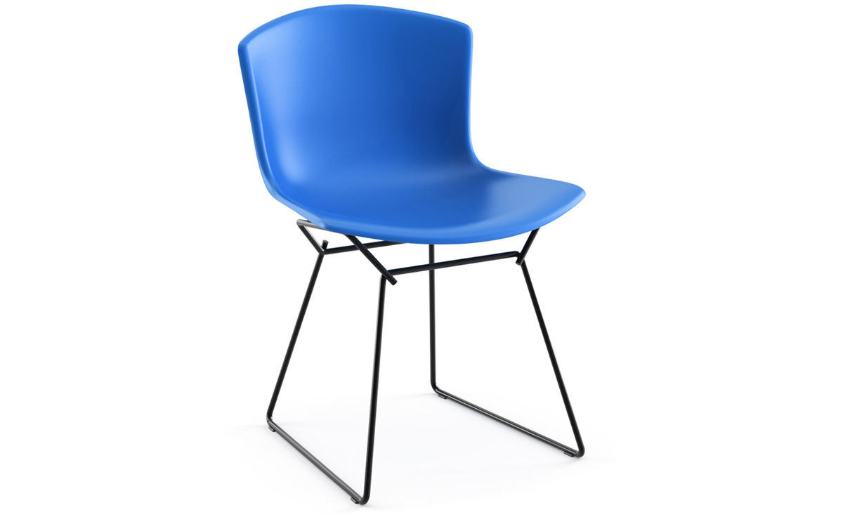 bertoia molded shell side chair