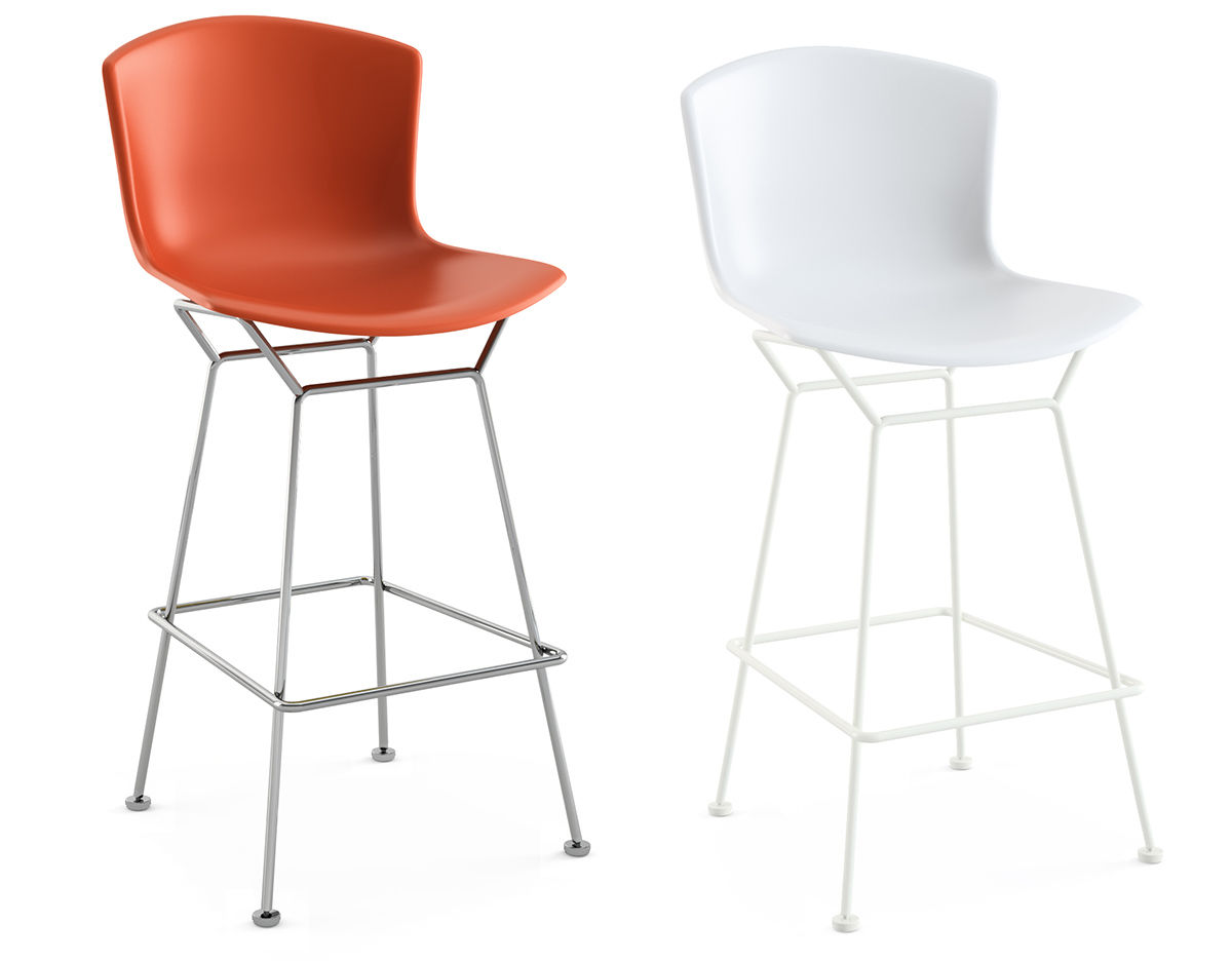bertoia molded shell stool
