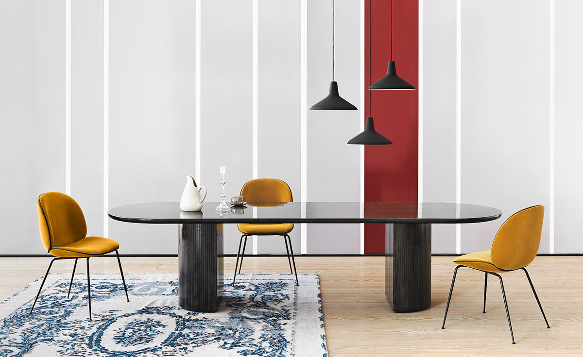 moon elliptical dining table