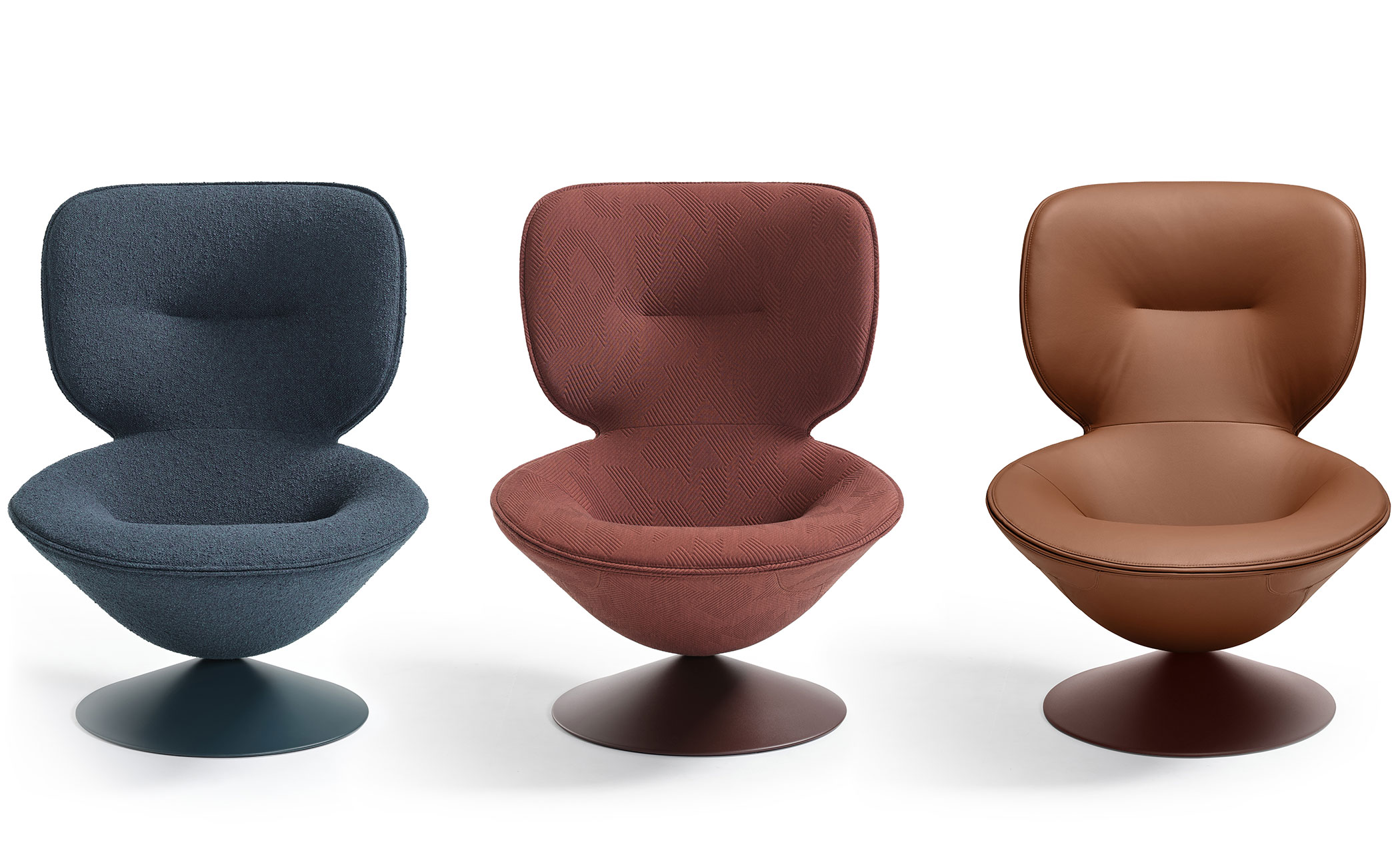 Moon Lounge Chair with Swivel Base