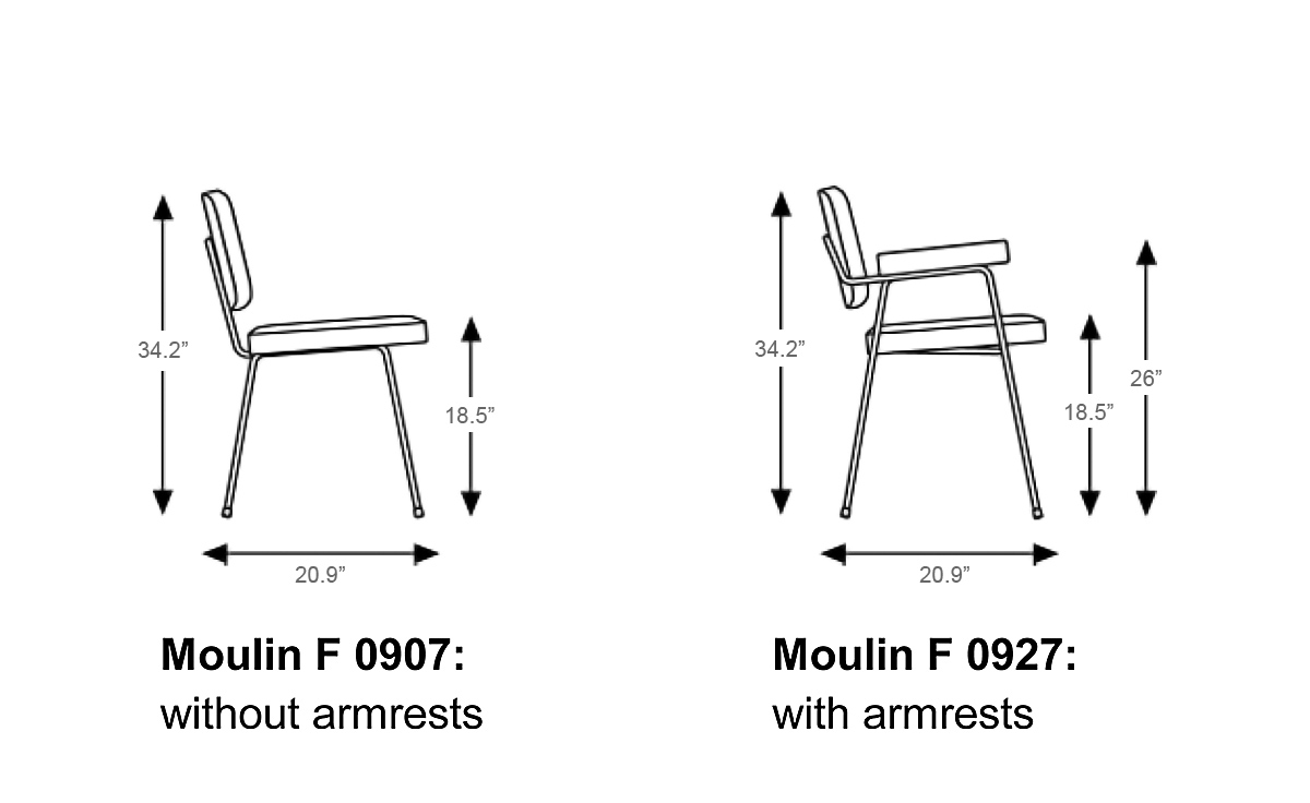 pierre paulin moulin side chair f0907