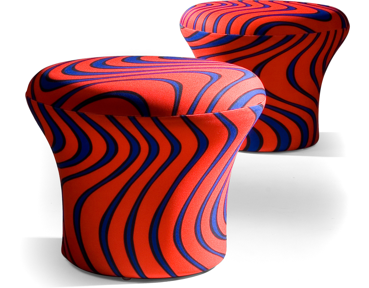 pierre paulin mushroom pouffe
