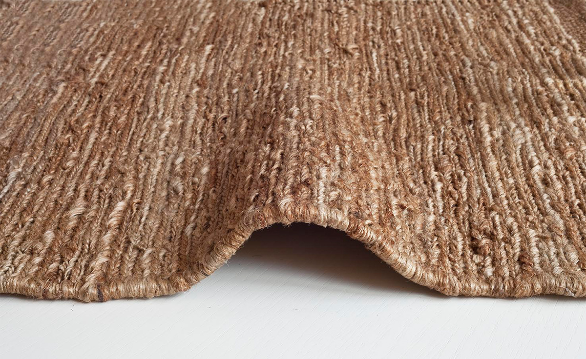 knitted jute rug