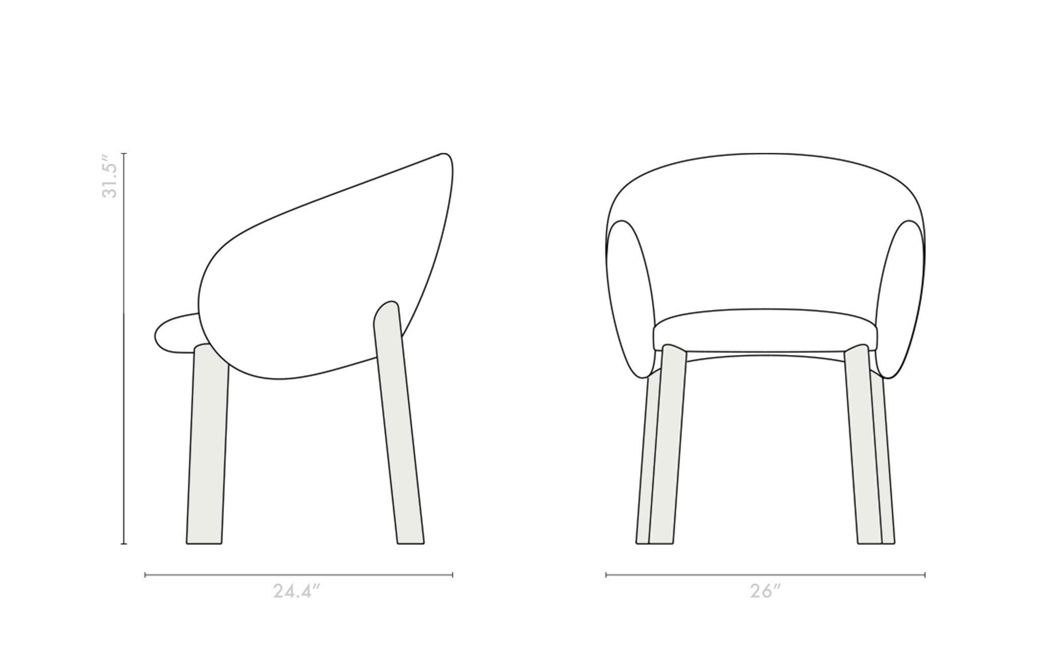 Nebula Wood Dining Chair