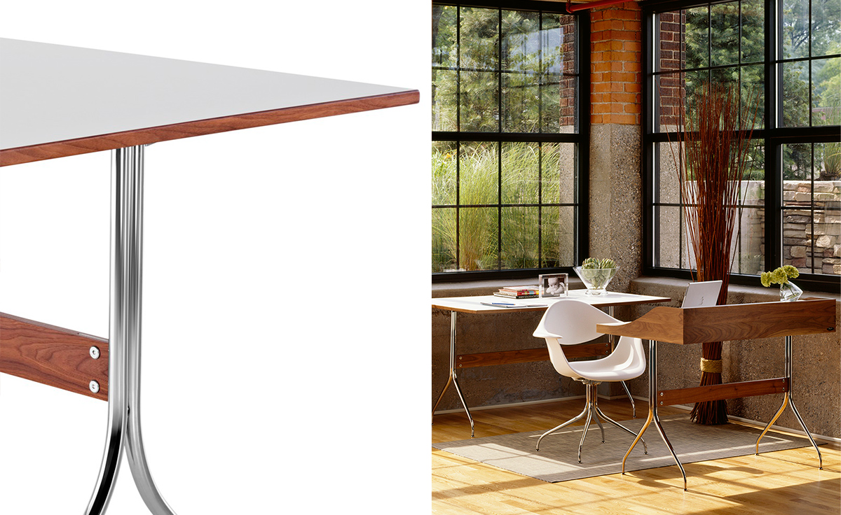 nelson swag leg rectangular work table
