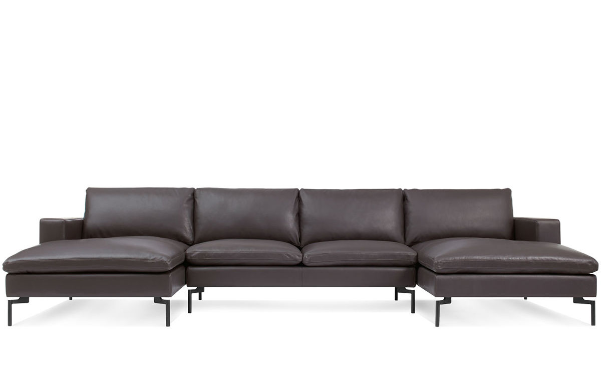 new standard u shaped leather sectional sofa