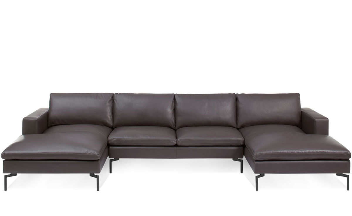 new standard u shaped leather sectional sofa