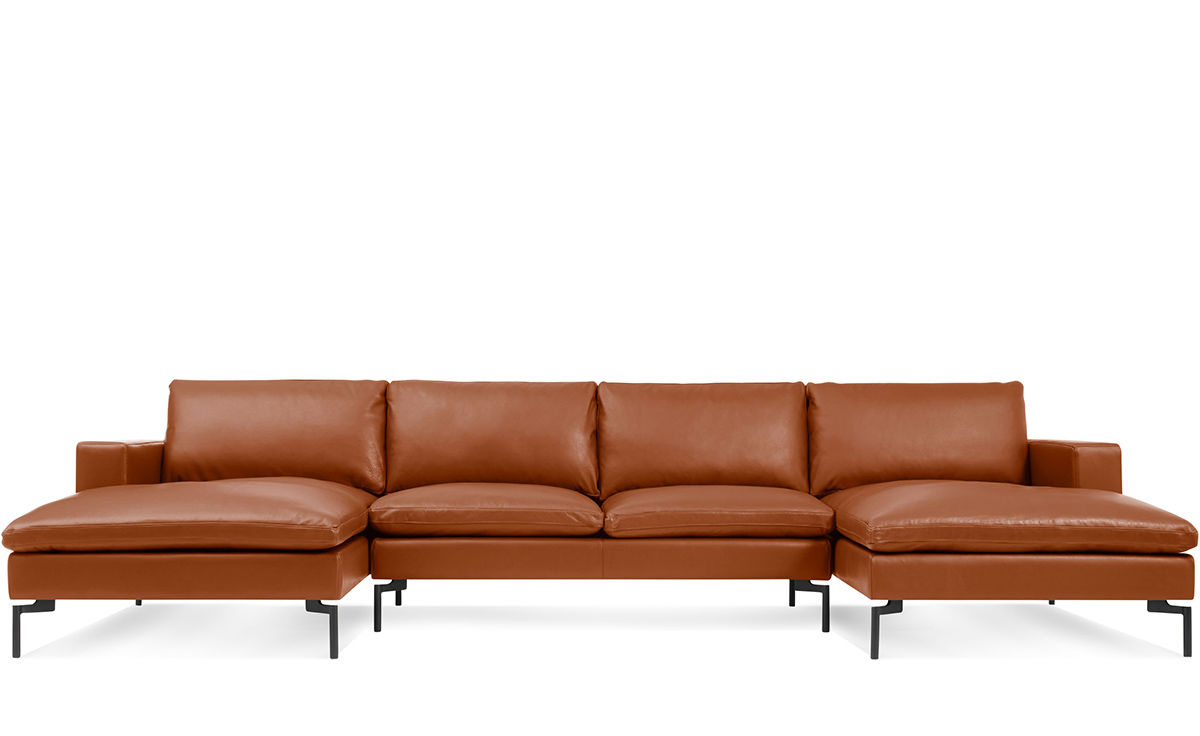 new standard u shaped leather sectional sofa