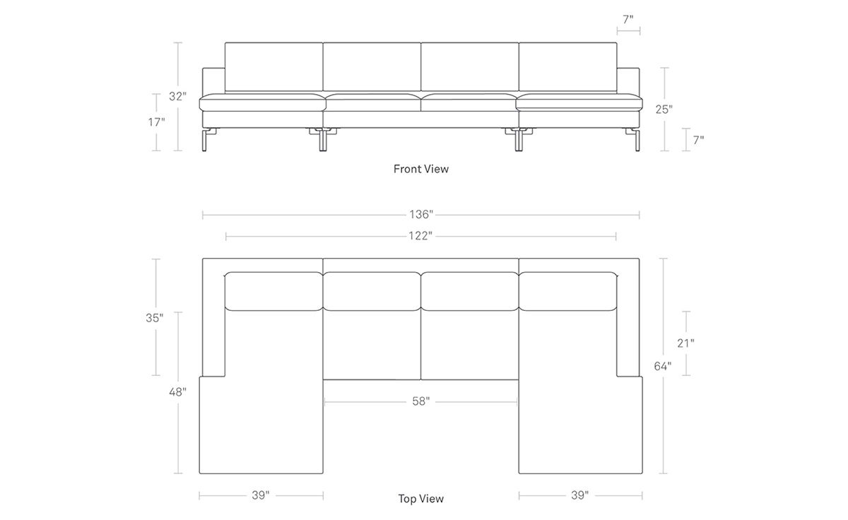 new standard u shaped sectional sofa