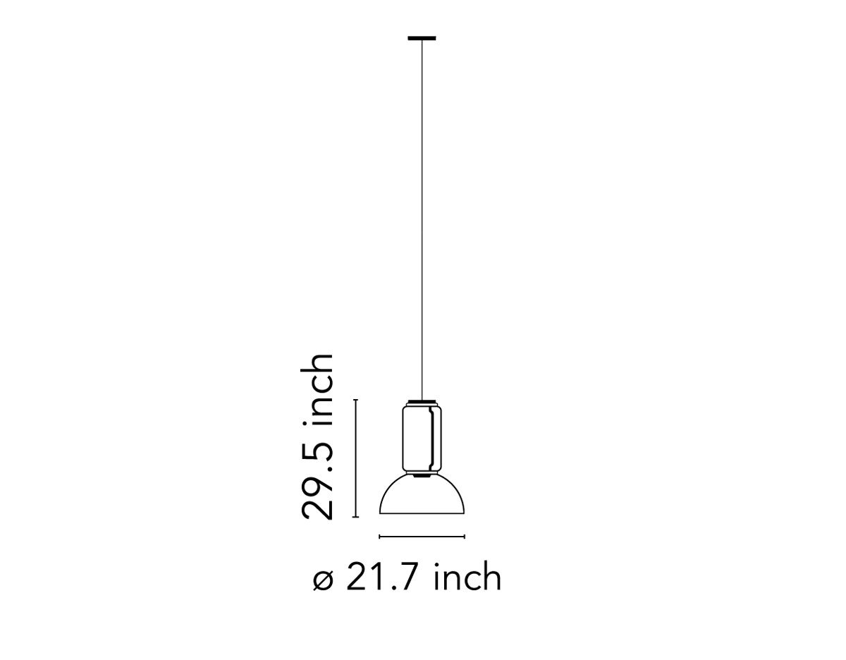 noctambule s1 suspension lamp with bowl