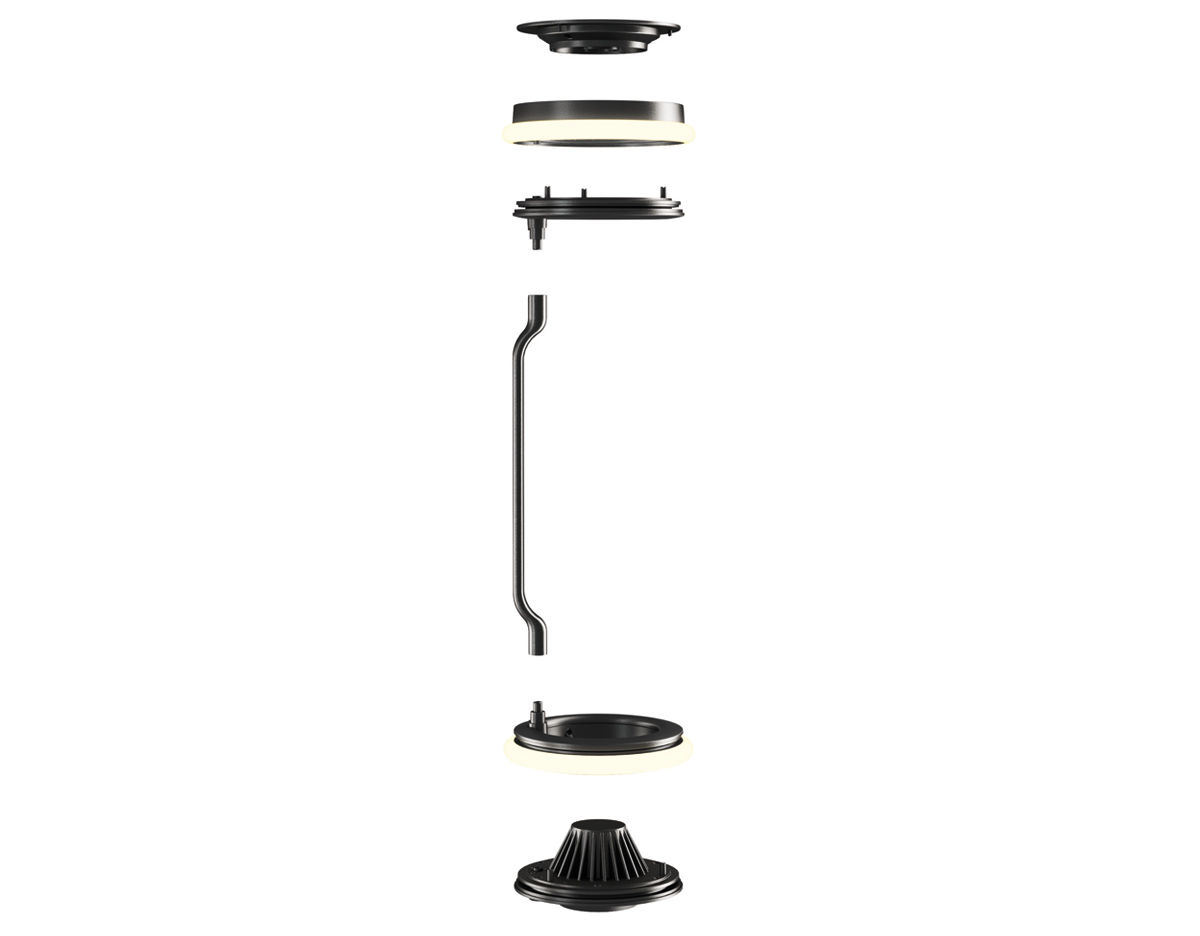 noctambule s2 suspension lamp with cone