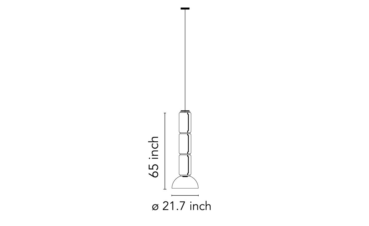 noctambule s3 suspension lamp with bowl