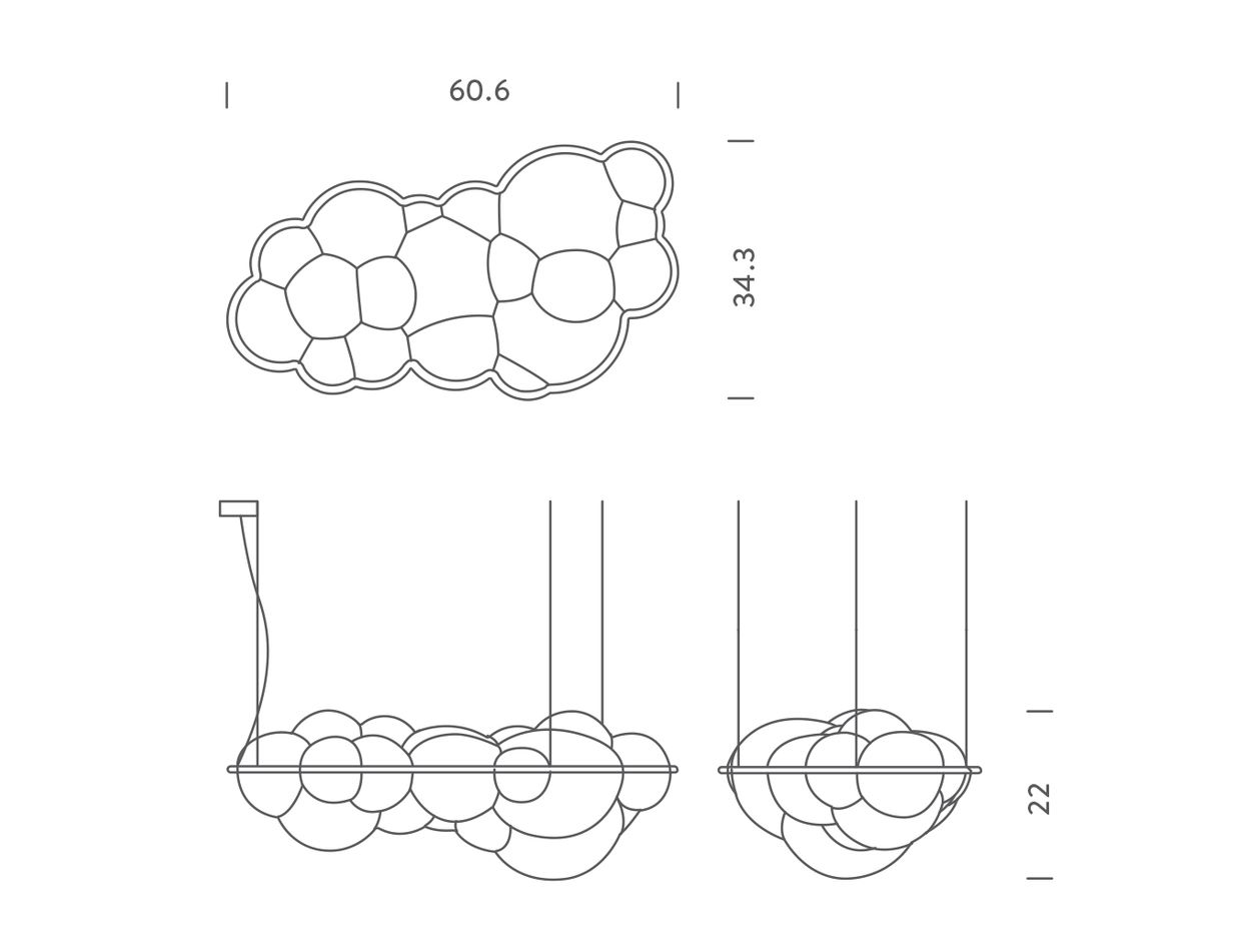 nuvola suspension lamp