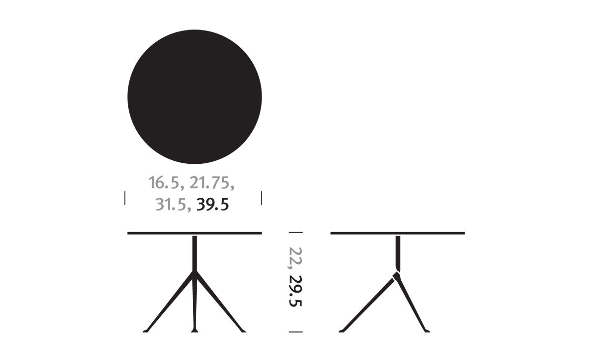 magis officina pedestal table