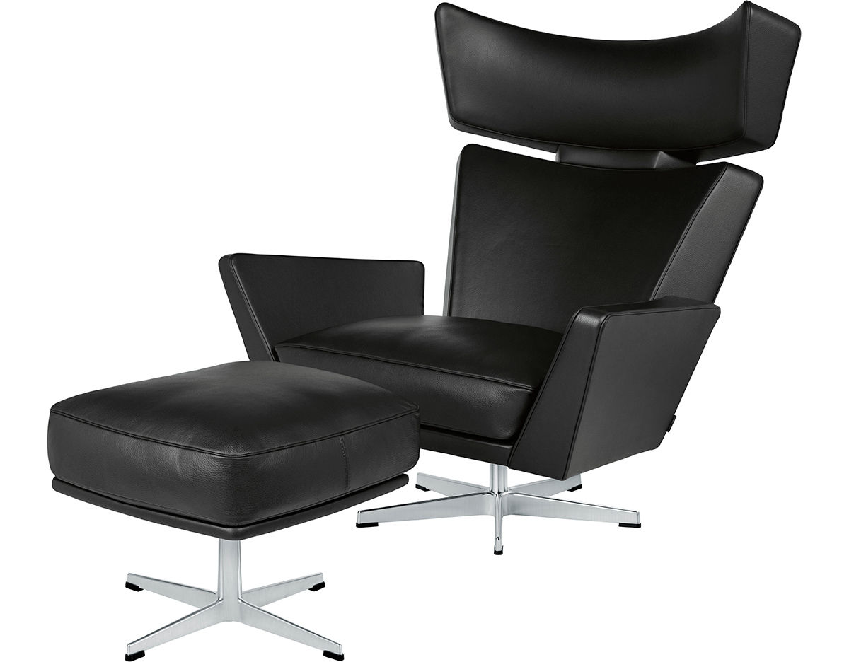 arne jacobsen oksen lounge chair & ottoman