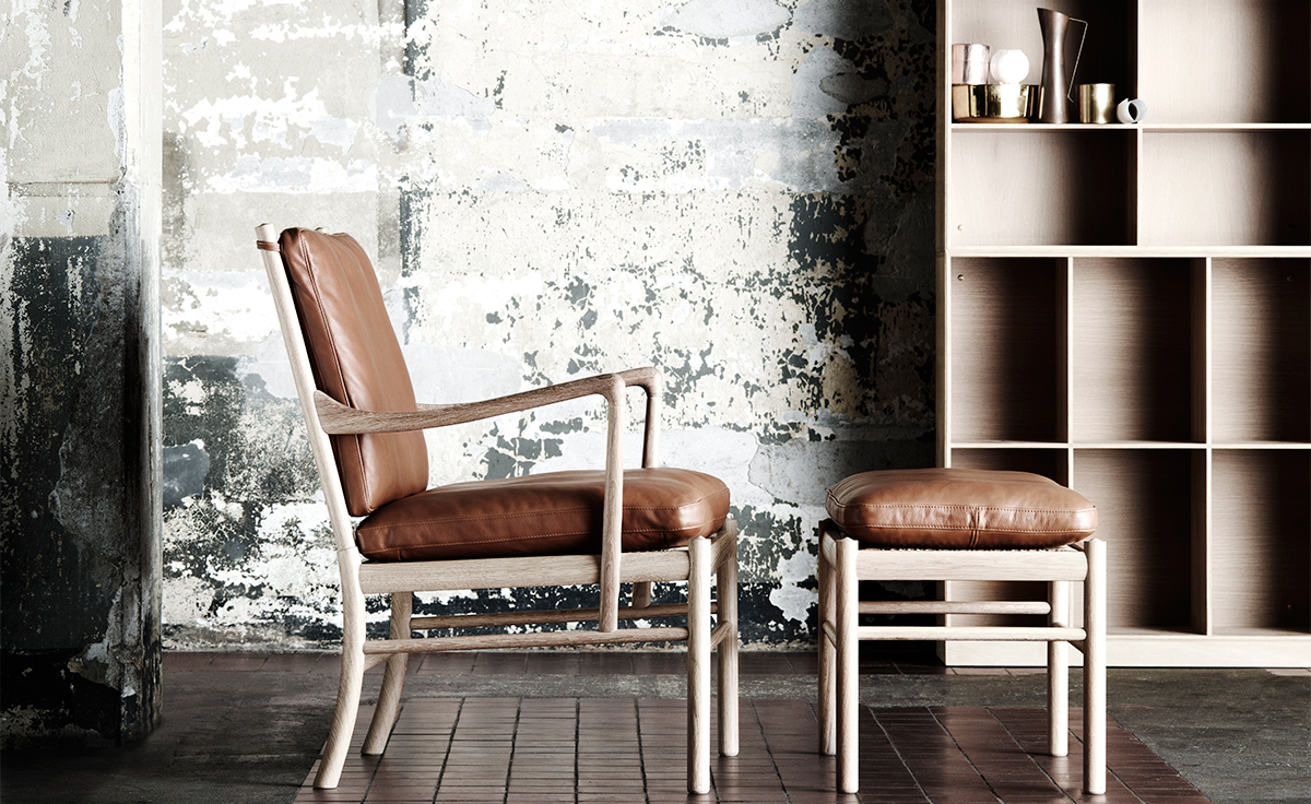ole wanscher 149-f colonial footstool