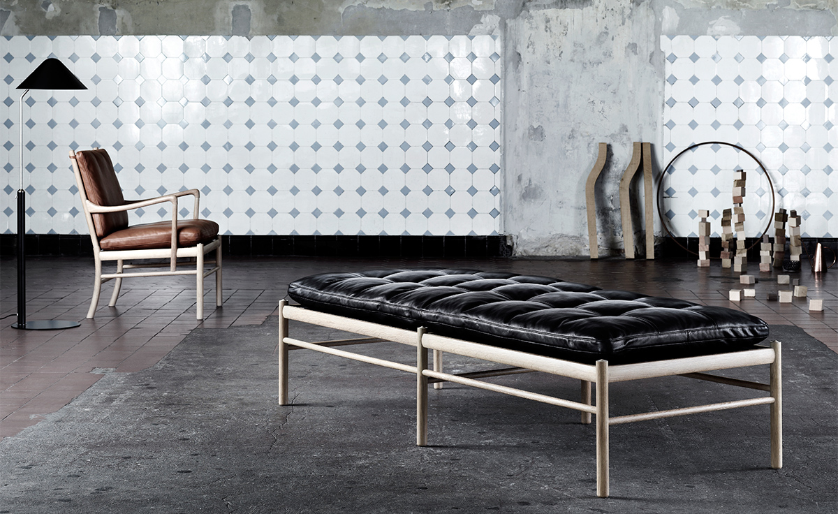 ole wanscher 150 daybed with neck pillow