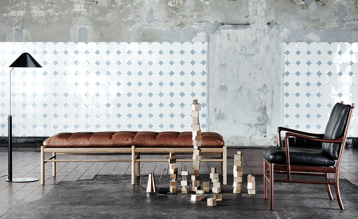 ole wanscher 150 daybed with neck pillow