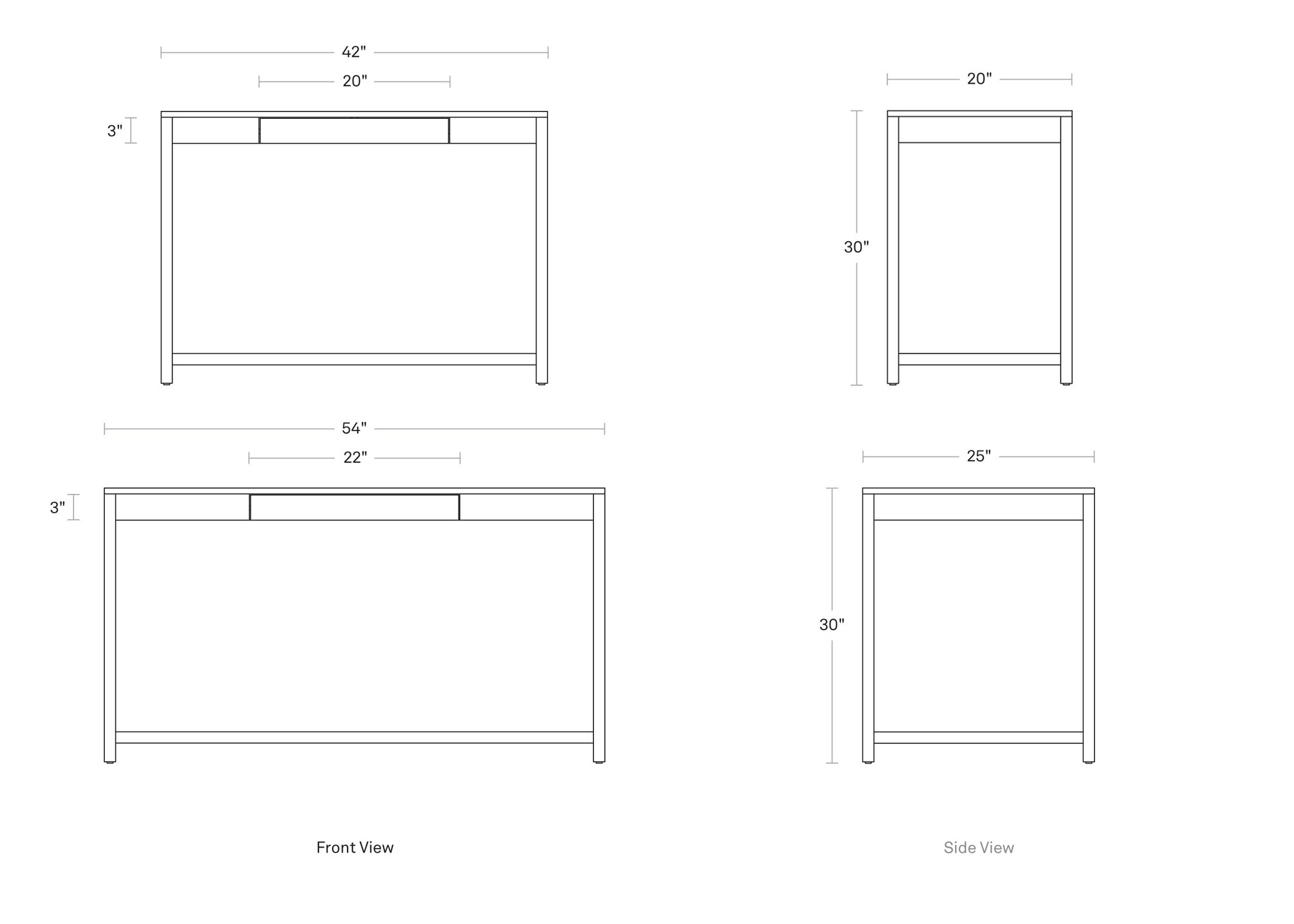 open plan desk
