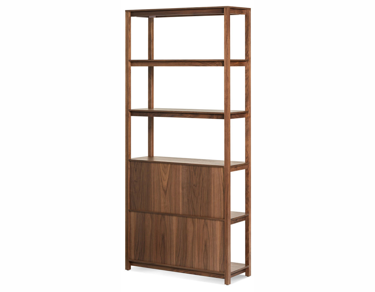 open plan tall bookcase
