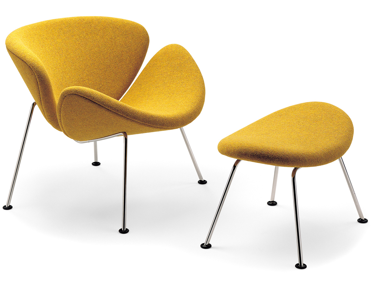 orange slice chair & ottoman