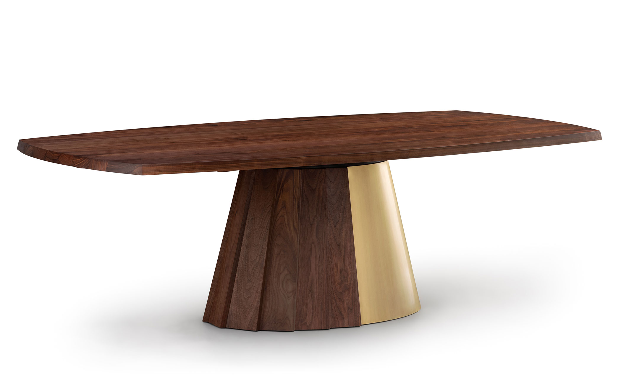 Orion Dining Table wood & metal base